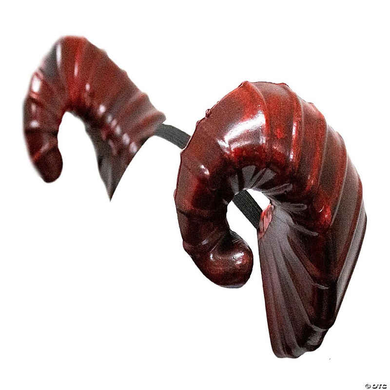 Burgundy Small Devil Horns Adult Costume Headband
