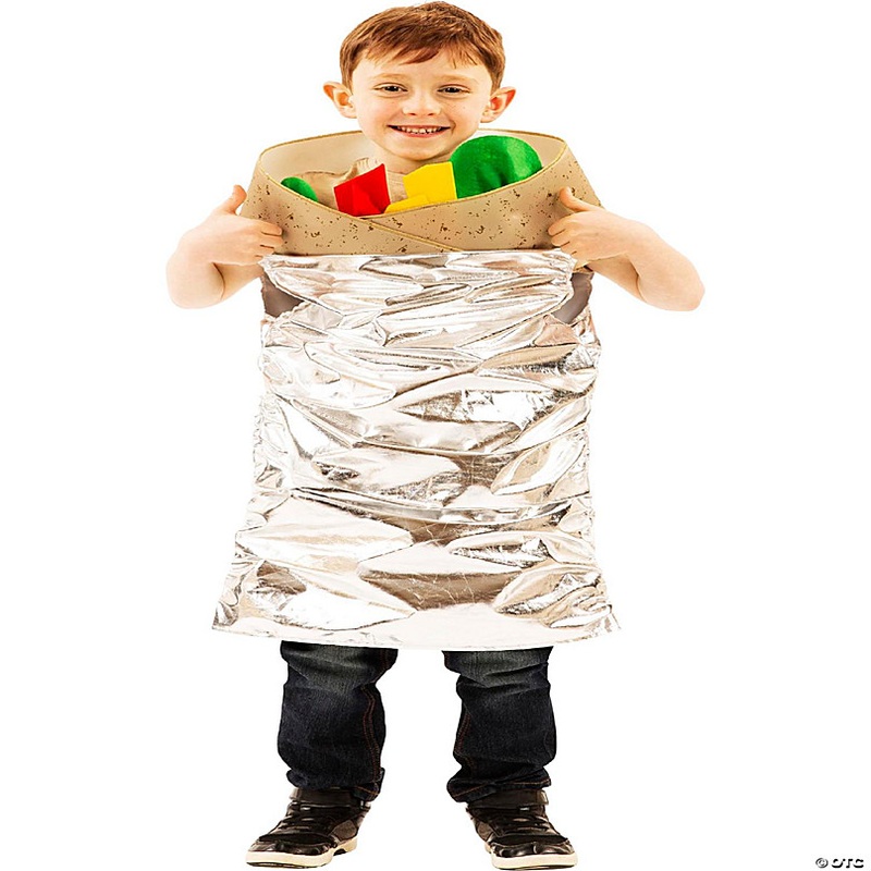 Burrito Costume For Kids  Easy Pull Over Design  Sized To Fit Most Children