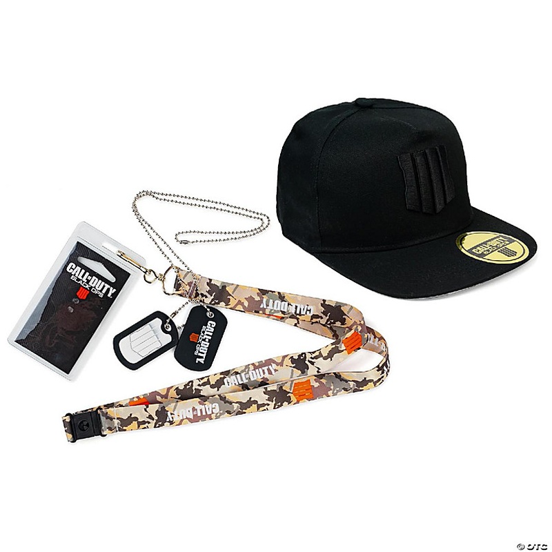 Call of Duty Black Ops 4 Gift Set  Logo Snapback Cap & Lanyard