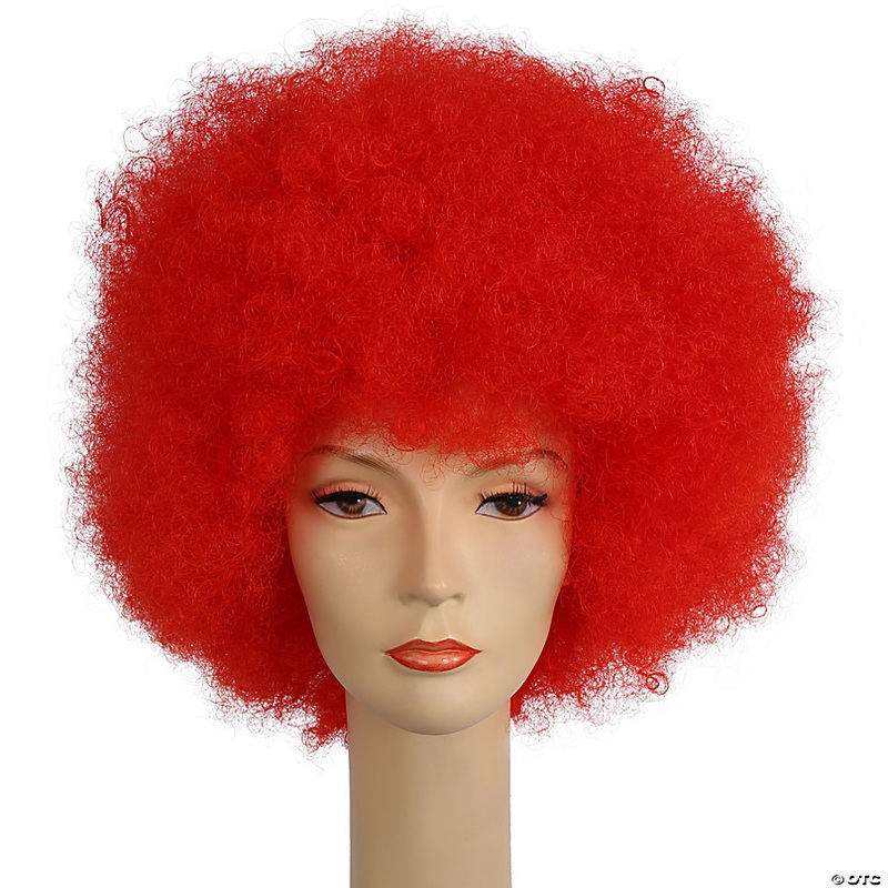 Deluxe Afro Wig, Red