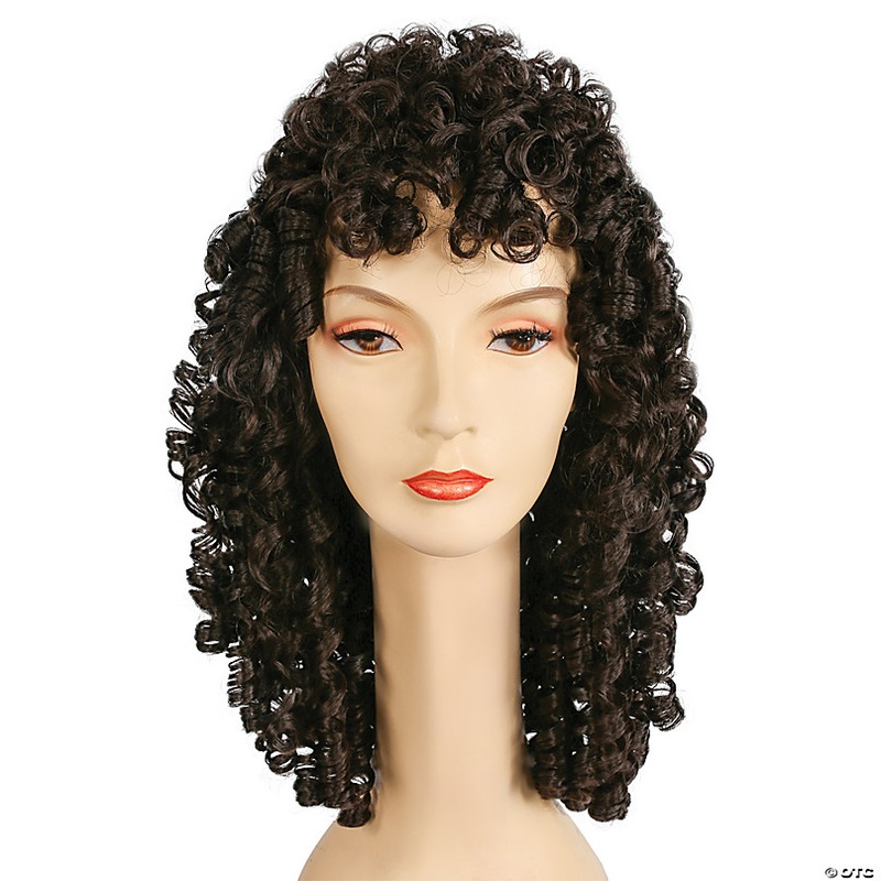 Long Brown Spring Curl Wig