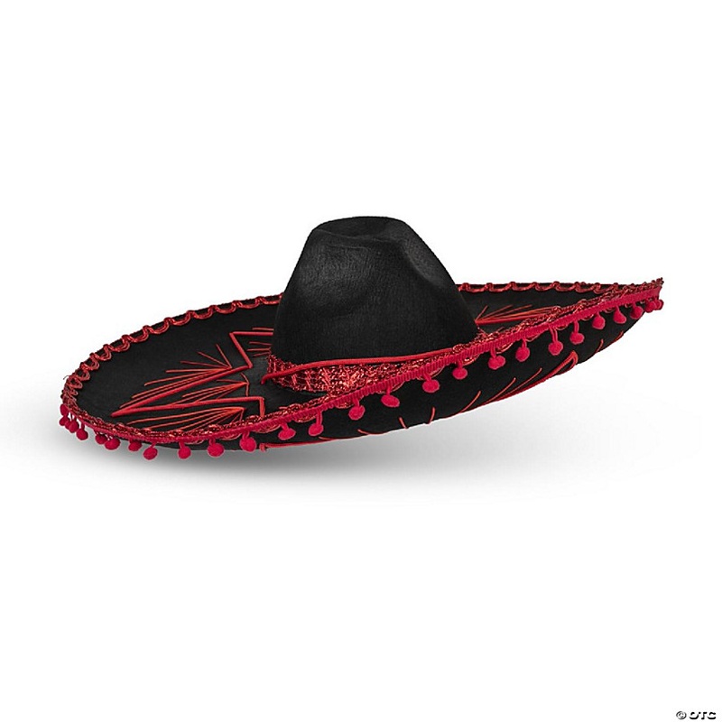 Red Mexican Sombrero Hat - Kids