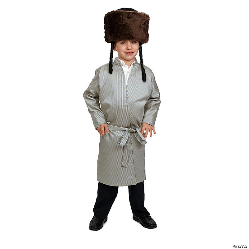 Yerushalmi Chasidic Rabbi Coat - Kids M