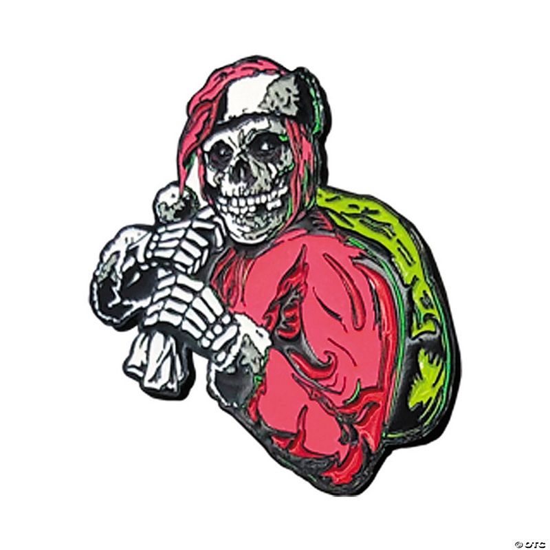 1 3/4 Misfits Holiday Fiend Full-Color Enamel Pin