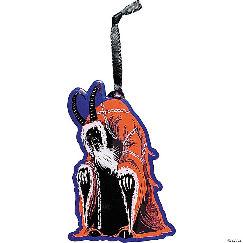 3 Holiday Horrors Krampus Krampus Metal Ornament