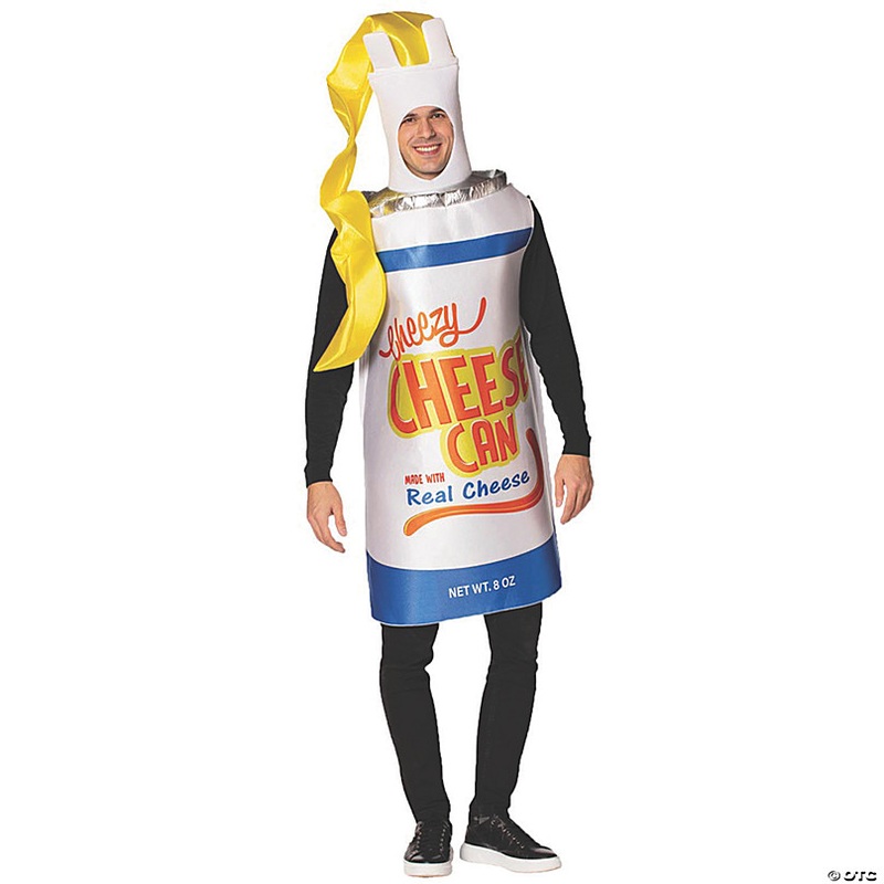 Adults Cheezy Cheese Spray Can Costume