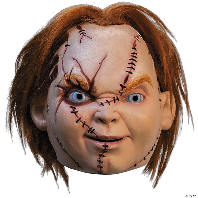 Adults Childs Play: Curse of Chucky Scarred Chucky Latex Mask - One Size