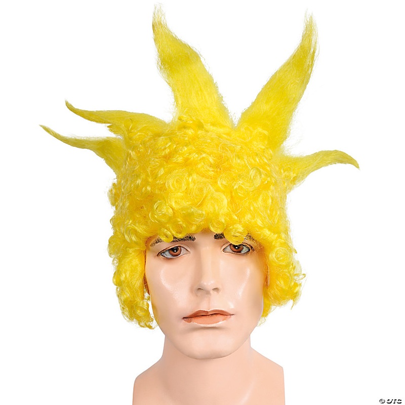 Adults Yellow Spikes Wig