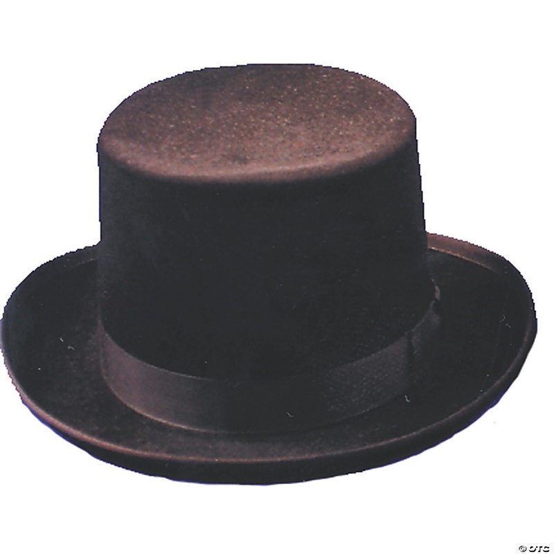 Brown Felt Top Hat - XL