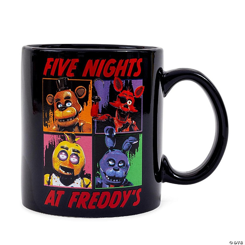 Five Nights At Freddy's Character Grid Ceramic Mug  Holds 20 Ounces