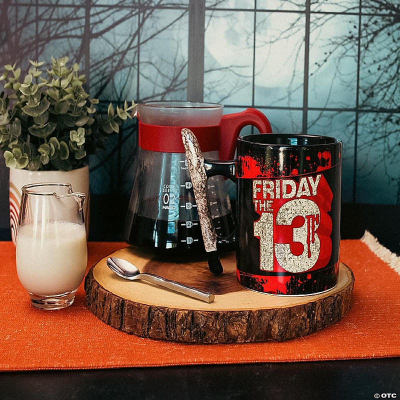 Friday The 13th Jason Mask 20-Ounce Ceramic Mug With Machete-Shaped Handle
