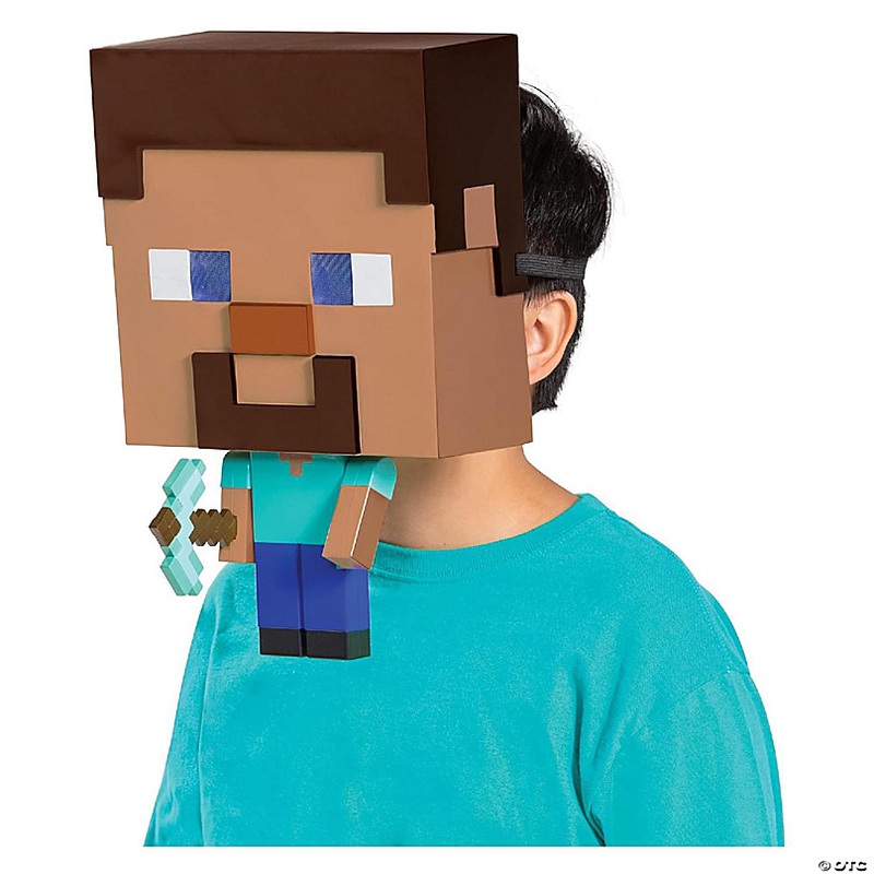 Minecraft Steve Child Costume Mask  One Size