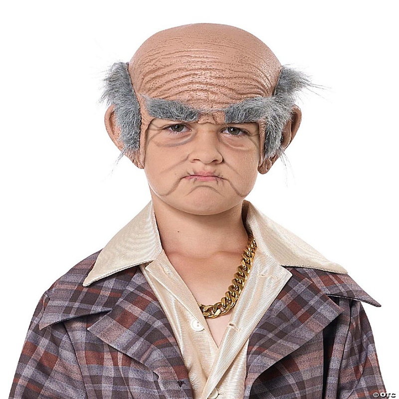 Old Cue Ball Child Costume Kit  Beige