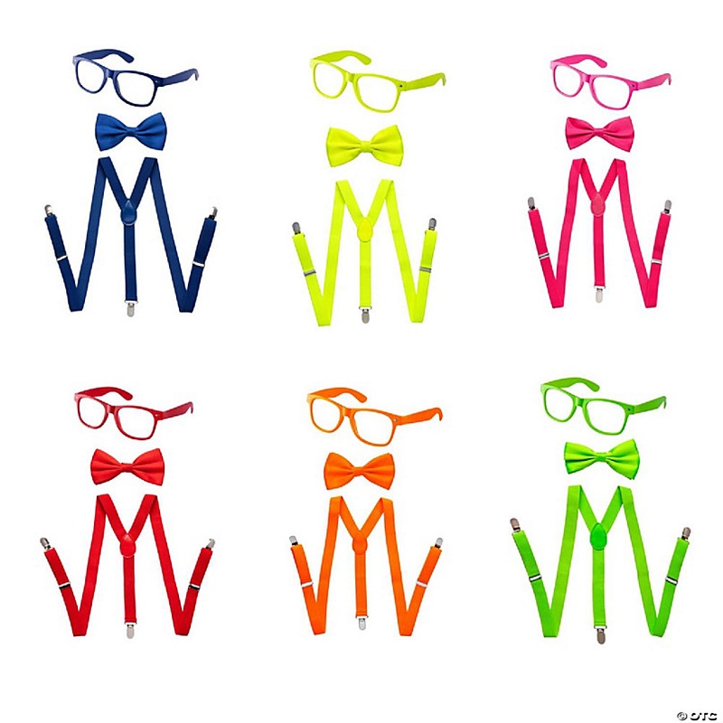 Yellow Suspenders, Bowtie, Sunglasses