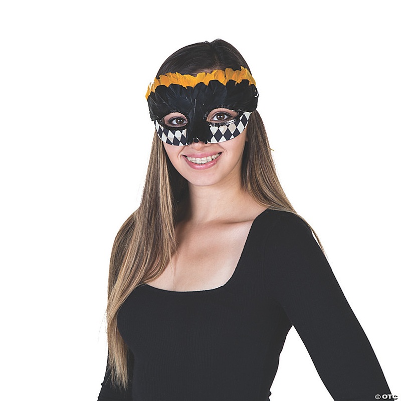 Black & Gold Harlequin Masks