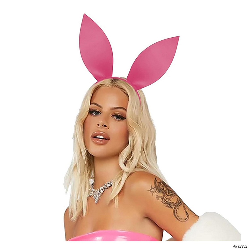 Bunny Ears Adult Costume Headband  Pink