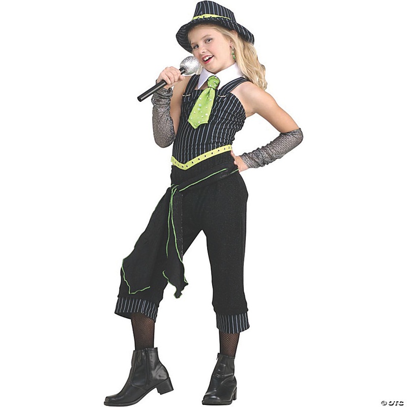 Girl's Gangster Moll Costume - Large