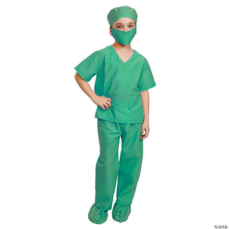 Nurse Costume Green - Kids M