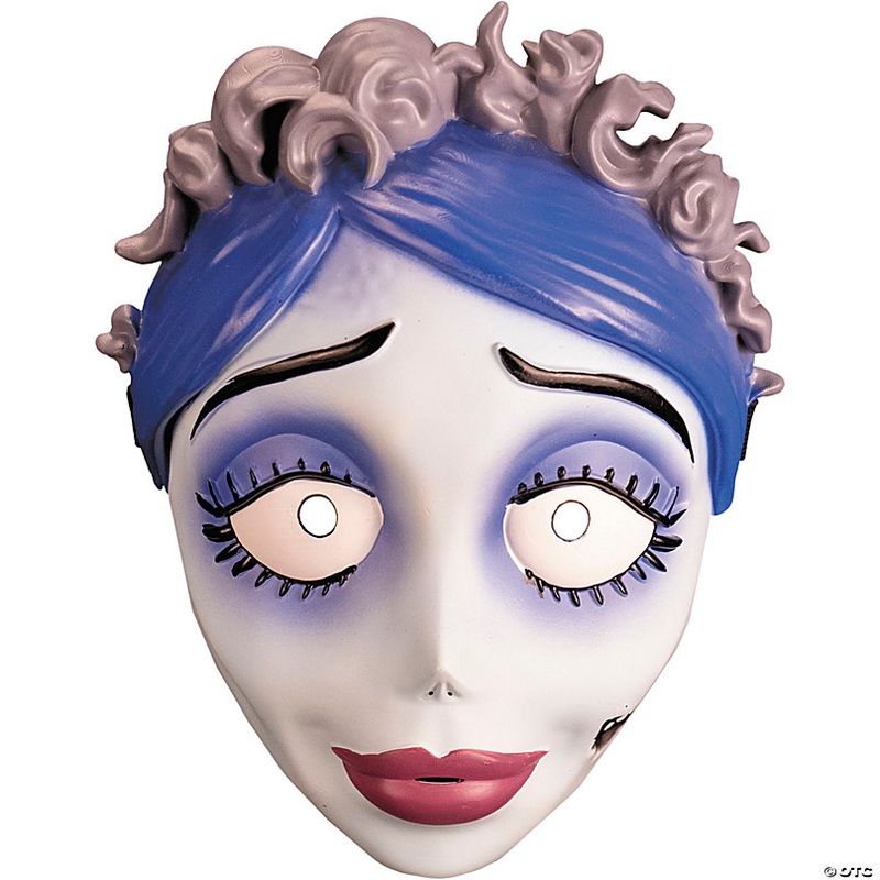 Tim Burtons Corpse Bride Emily the Corpse Bride Plastic Mask with Elastic Band