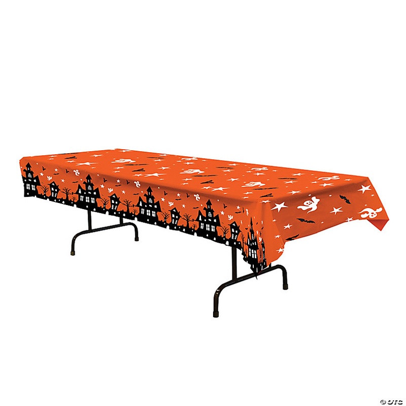 54 x 108 Haunted House Tablecover