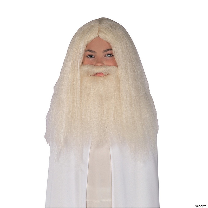 Adults The Lord of the Rings Gray Gandalf Wig & Beard