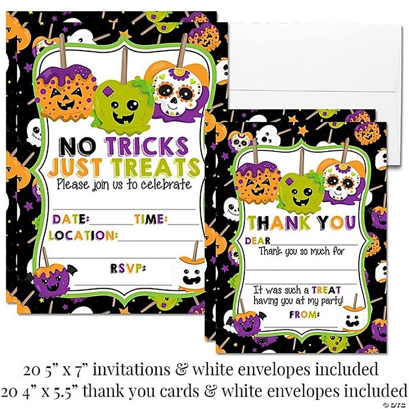 AmandaCreation Spooky Candy Apple Party Bundle 381pc.