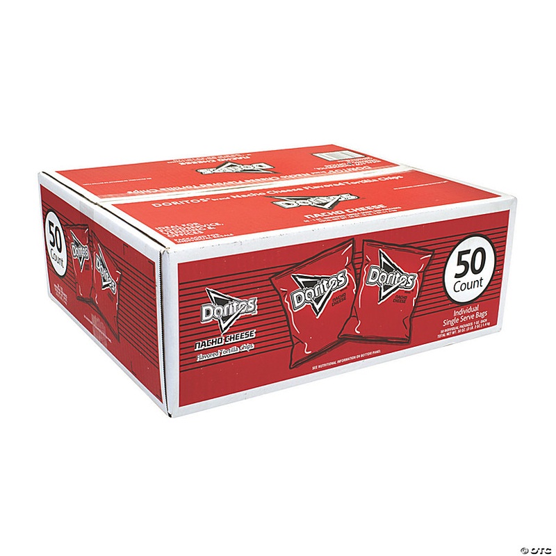 DORITOS Nacho Cheese Tortilla Chips, 1 oz, 50 Count