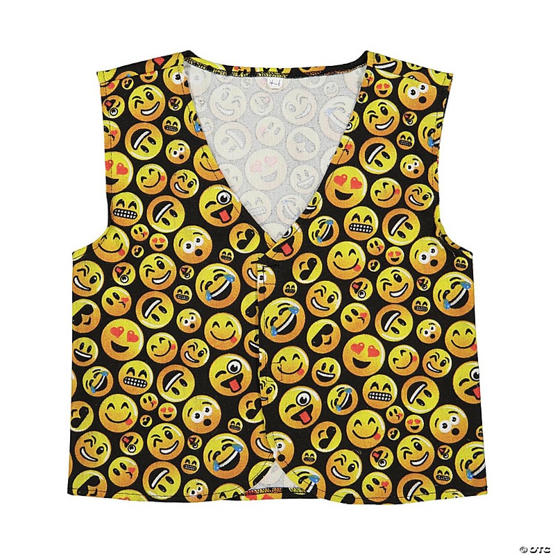 EMOJI PRINTED VEST - ADULTS L/XL