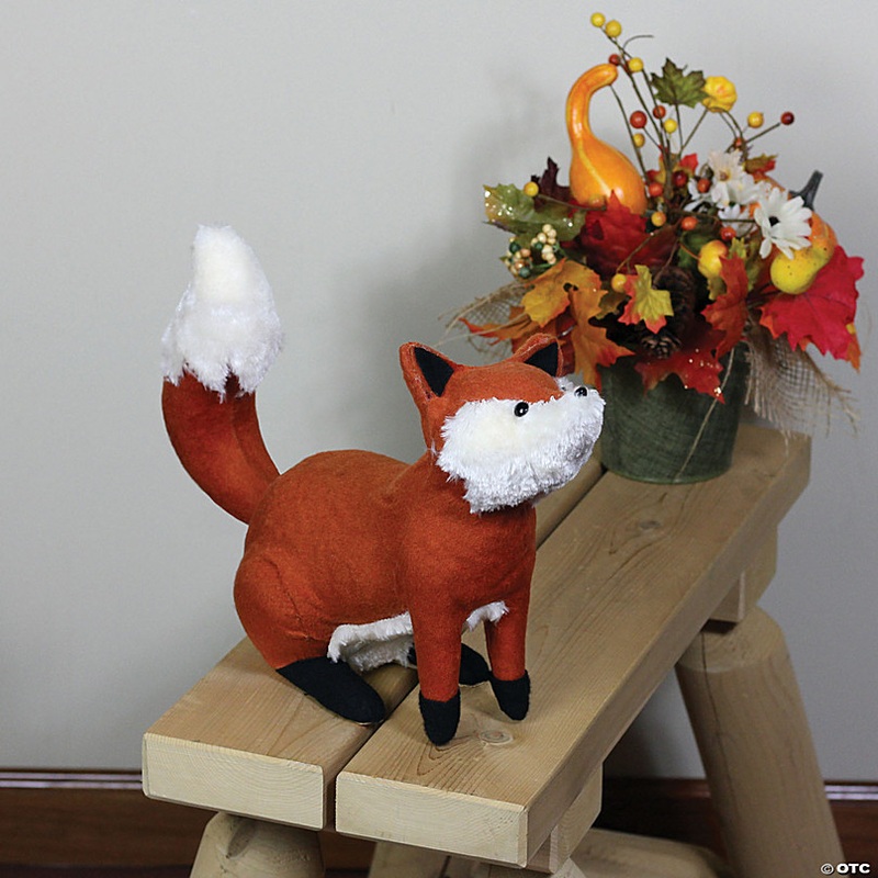 Northlight 16 Plush Sitting Fox Fall Tabletop Decor