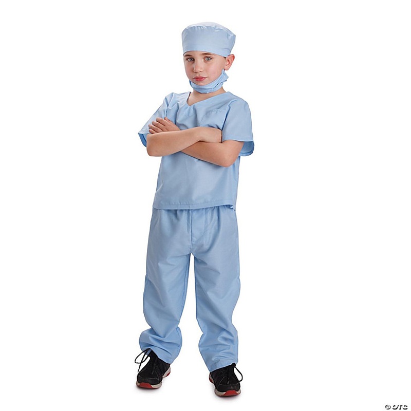 Nurse Costume Blue - Kids T4