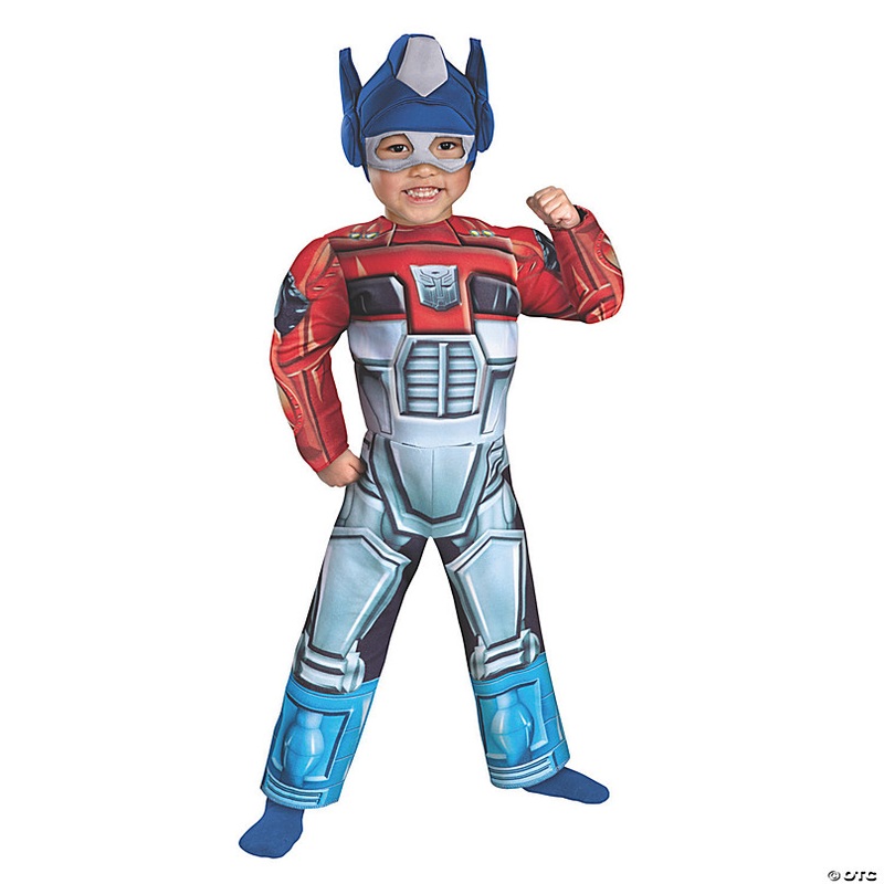 Toddler Boys Muscle Chest Rescue Bot Optimus Prime Costume - 3T-4T