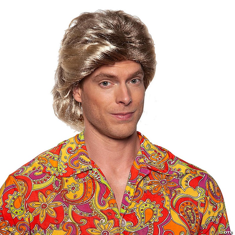 70's Disco Adult Costume Wig  Blonde