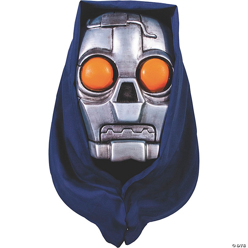 Adults The Worst Robot Reaper Overhead Latex Mask with Hood