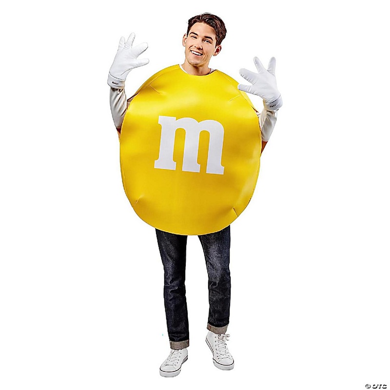 M & M Yellow Adult Costume  One Size
