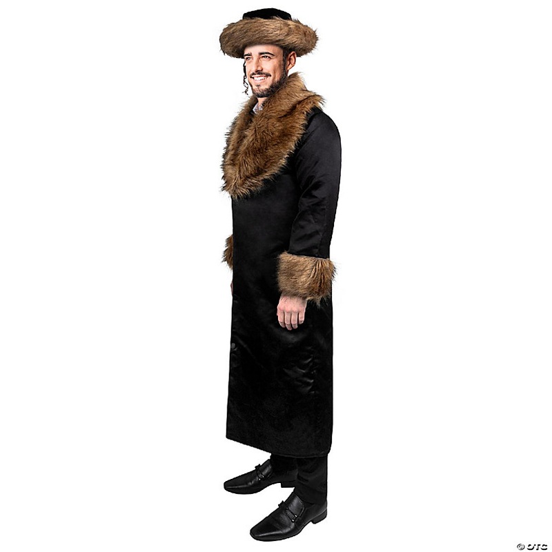 Rabbi Coat with Fur - Adults Size XXL