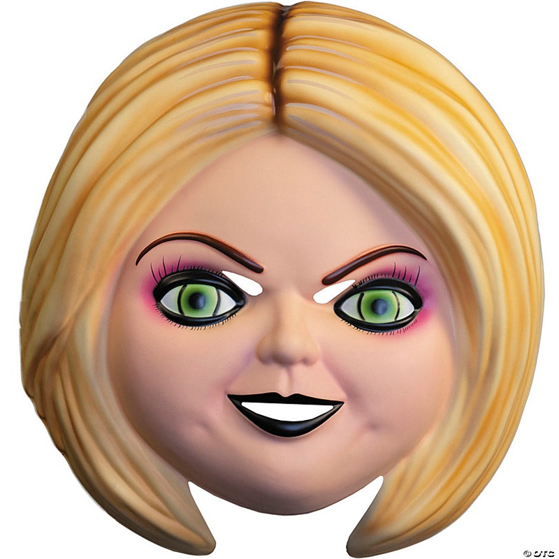 Adults Kids Play Tiffany Valentine Vacuform Plastic Mask - One Size