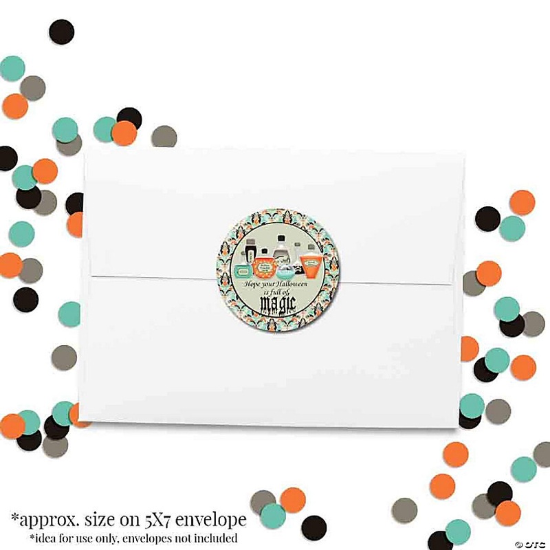 AmandaCreation Spooky Potions Envelope Seals 40pc.