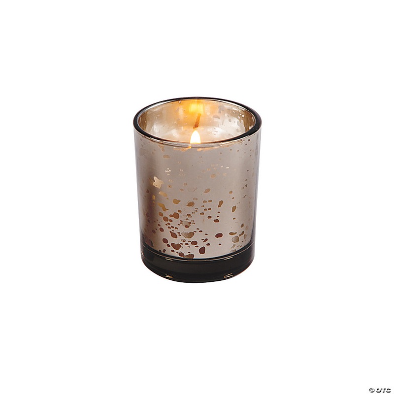 Black Mercury Glass Votive Candle Holders - 12 Pc.