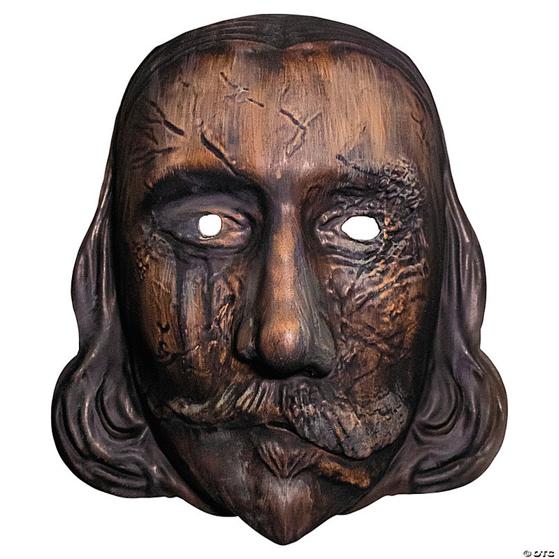 Thanksgiving John Carver Burnt Overhead Plastic Mask - One Size