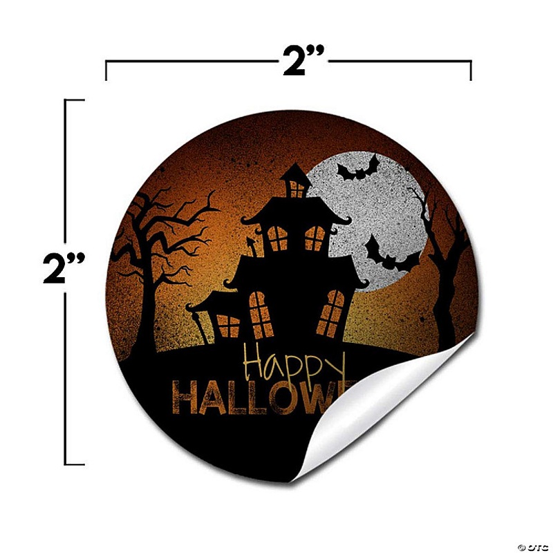 AmandaCreation Spooky Haunted House Envelope Seals 40pc.