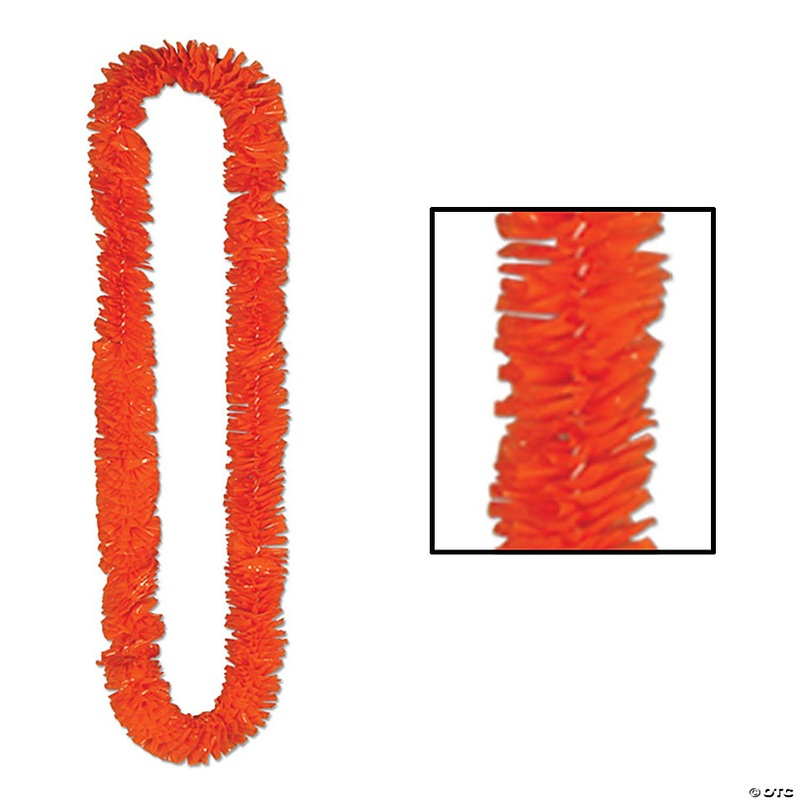 Beistle - Soft-Twist Poly Leis - Orange - 144 Pack