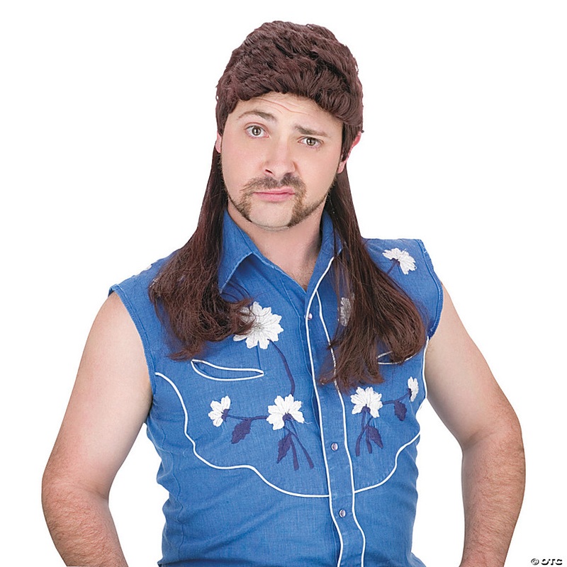 Brown Mullet Super Wig