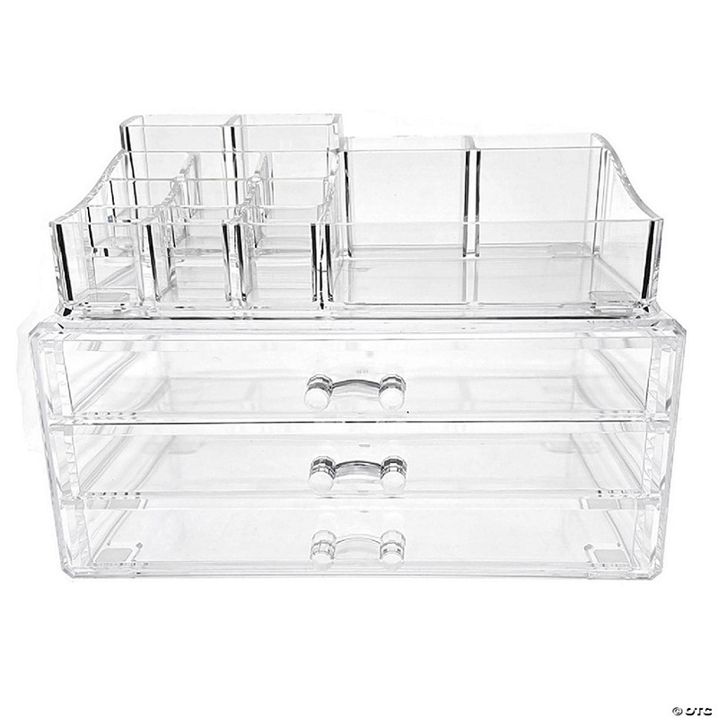OnDisplay 3 Drawer Tiered Acrylic Cosmetic/Jewelry Organizer