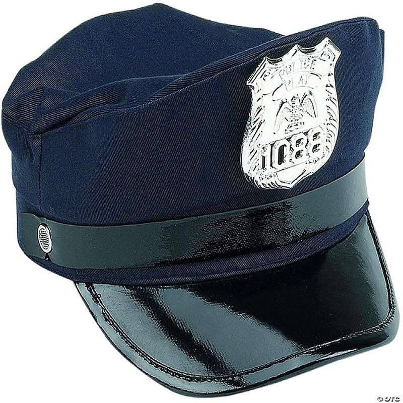 Police Cap Adjustable Child Costume Hat  Youth Size