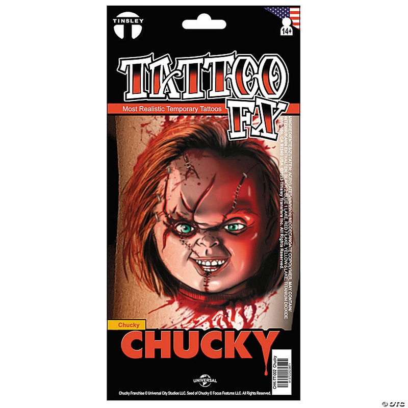 Tinsley Transfers Childs Play Chucky Temporary Tattoo