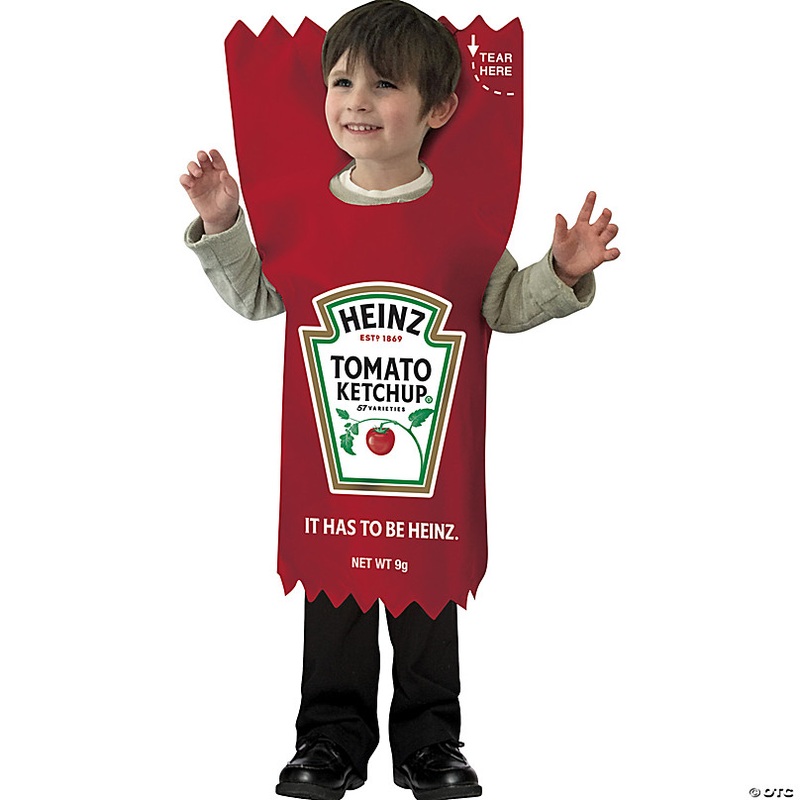 Toddler Heinz Ketchup Packet Costume