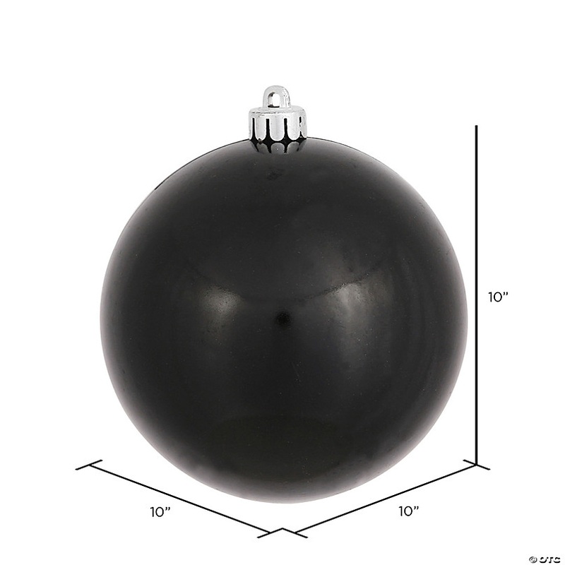 Vickerman 10 Black Candy Ball Ornament