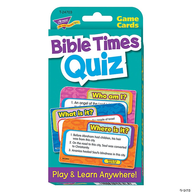 (6 Ea) Challenge Cards Bible Times
