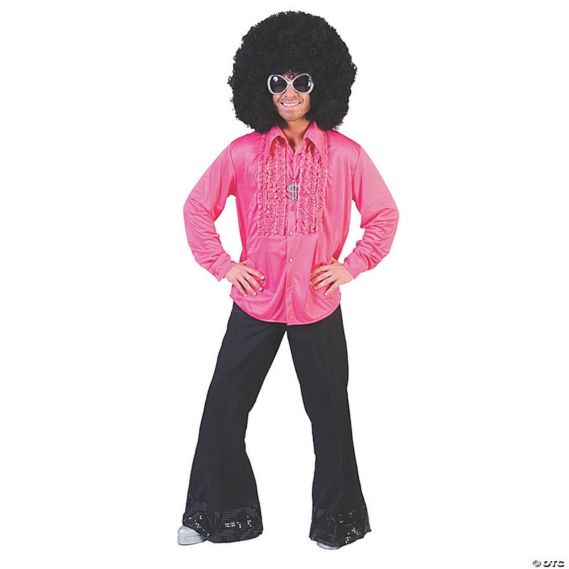 Adults Pink Saturday Night Medium Shirt