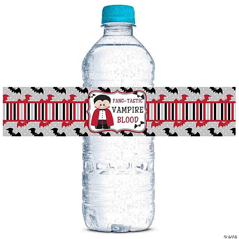 AmandaCreation Fang-tastic Water Bottle Labels 20 pcs.